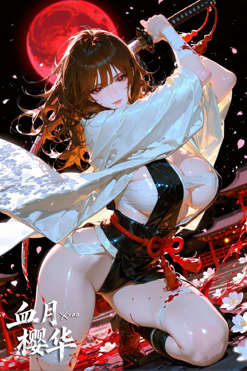 血月樱华-pixiv插画-作品交流服务