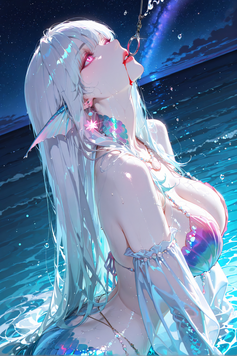 钓到一条美人鱼，抱回家-pixiv插画-作品交流服务