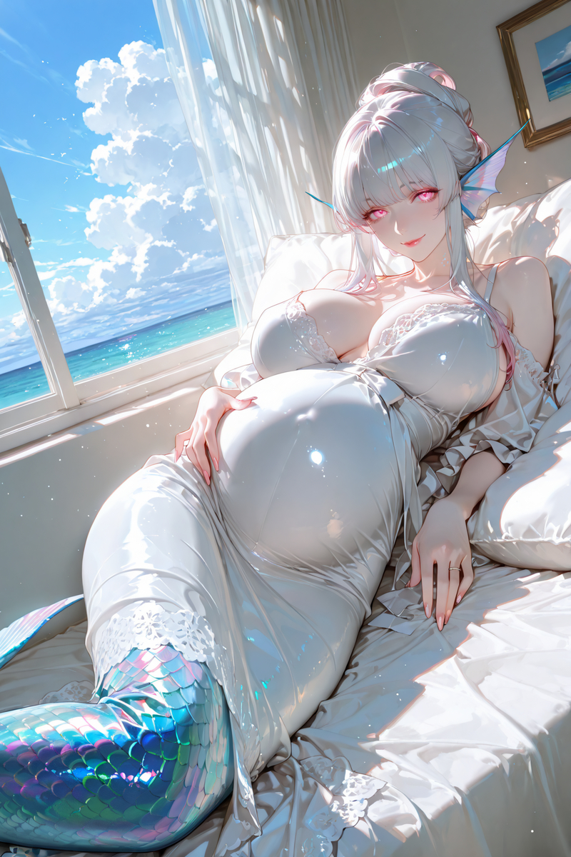 美人鱼 Ⅱ-pixiv插画-作品交流服务