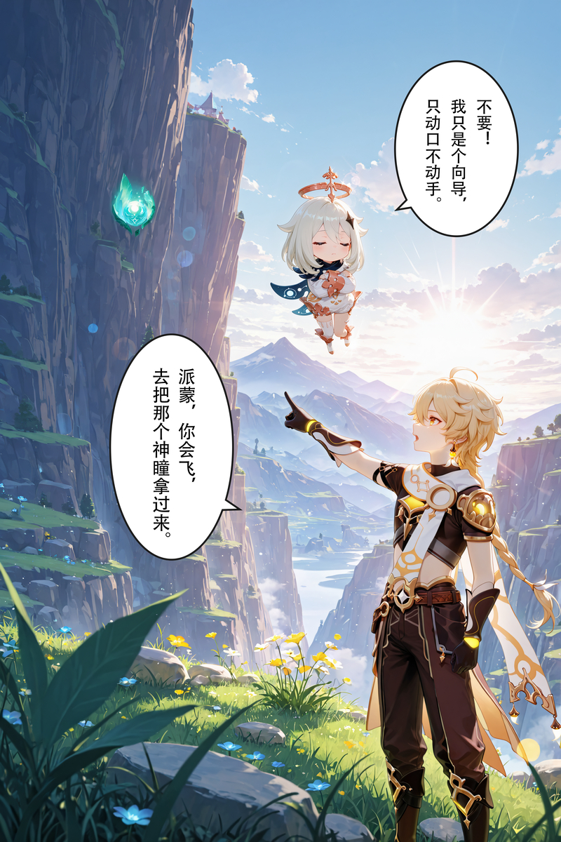 派蒙：拒绝内卷从我做起-pixiv插画-作品交流服务