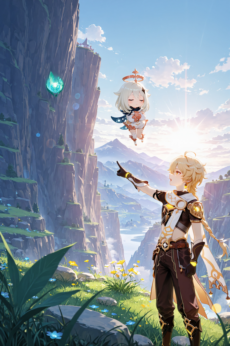 派蒙：拒绝内卷从我做起-pixiv插画-作品交流服务