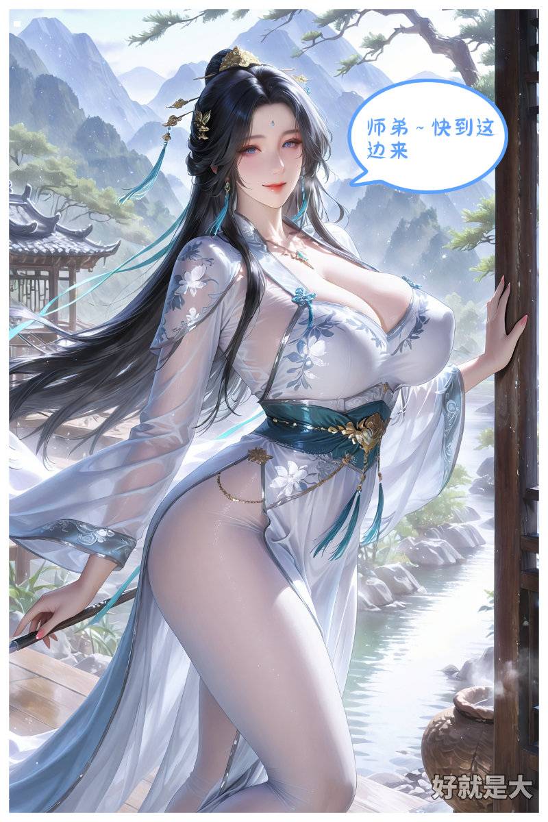 和大师姐一起下山游玩-pixiv插画-作品交流服务