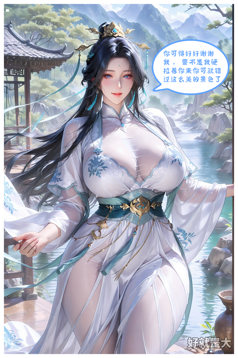 和大师姐一起下山游玩-pixiv插画-作品交流服务