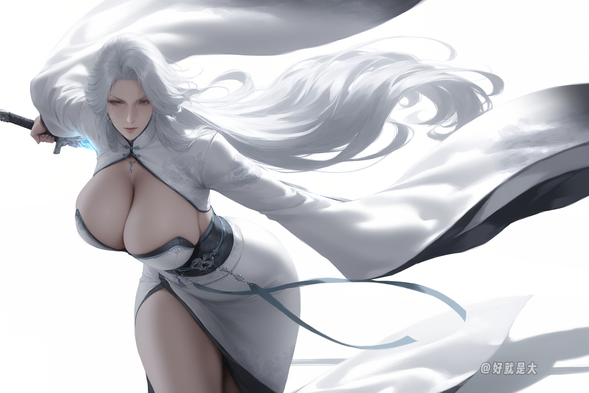 白发剑仙苏雪衣-pixiv插画-作品交流服务