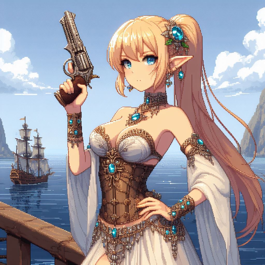 Elven Pirate-pixiv插画-作品交流服务