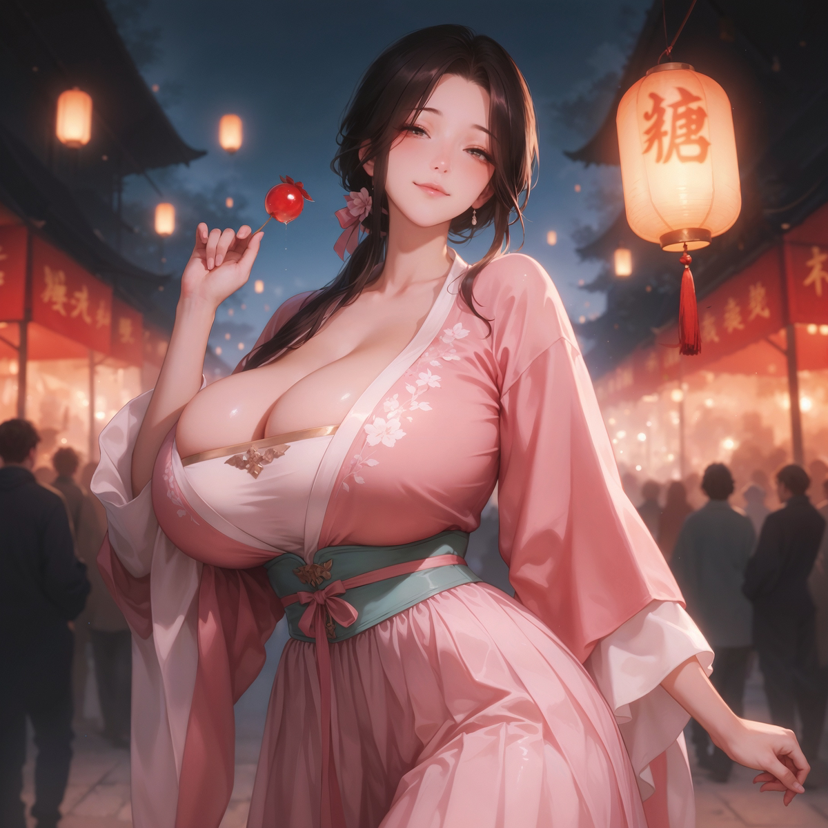 图片[5]-糖葫夜宴-pixiv插画-作品交流服务