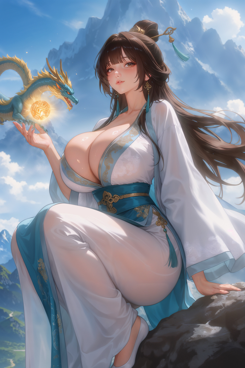 靈龍伴仙-pixiv插画-作品交流服务