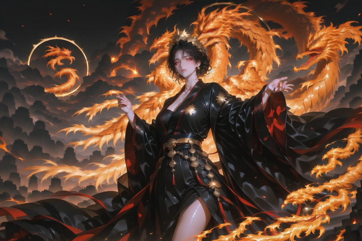 008骄阳女帝-pixiv插画-作品交流服务