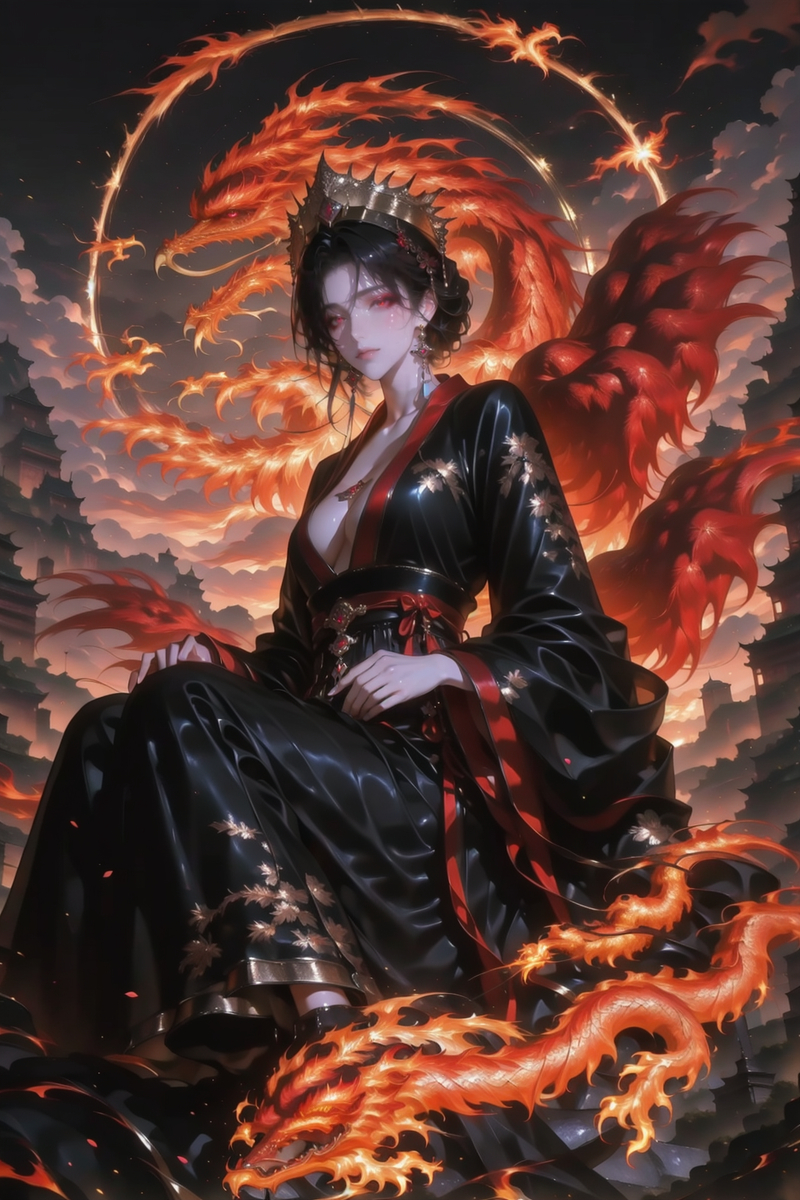 008骄阳女帝-pixiv插画-作品交流服务