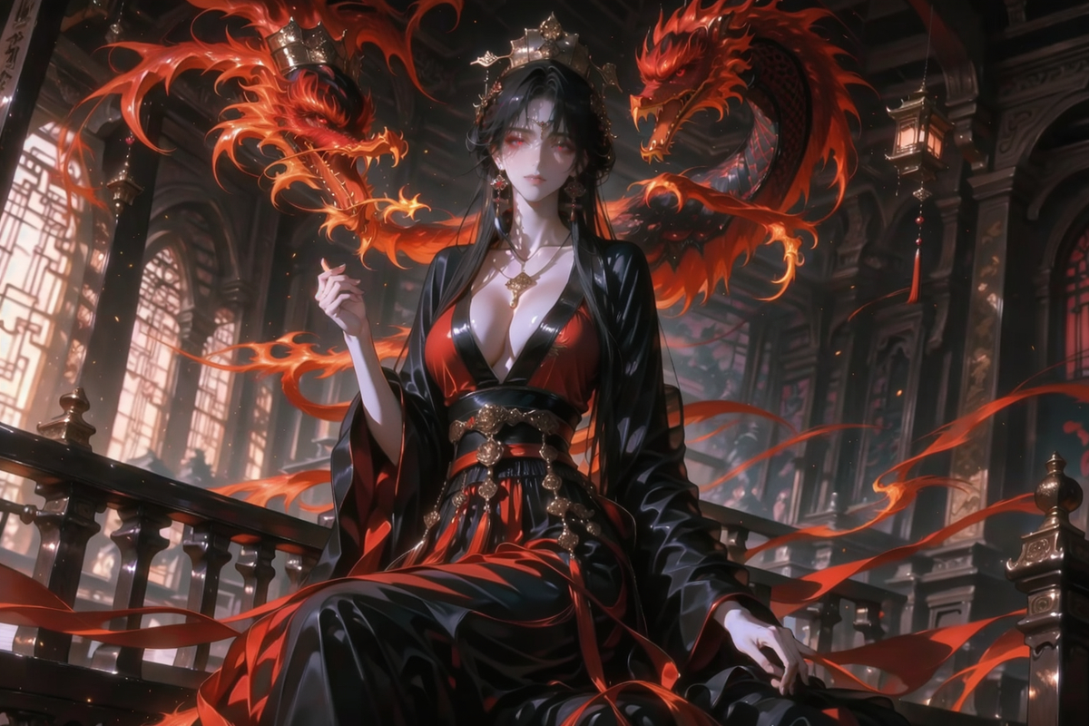 图片[10]-008骄阳女帝-pixiv插画-作品交流服务