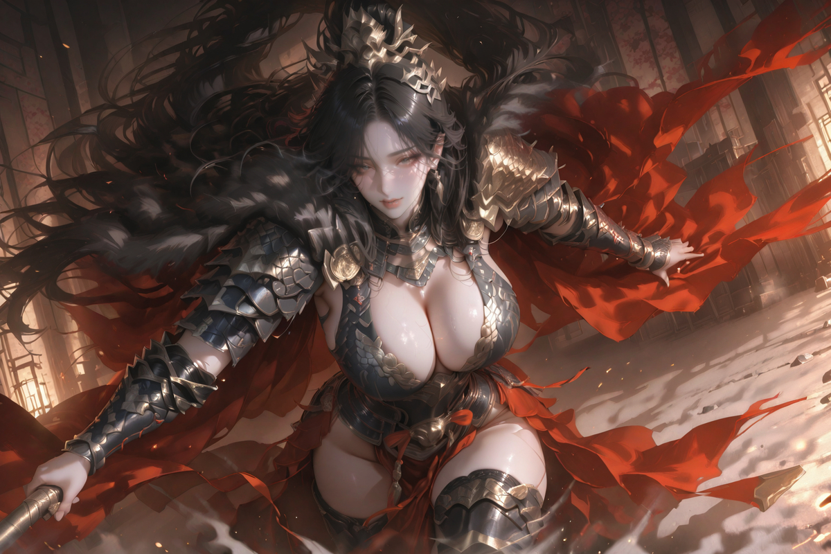 英姿飒爽-pixiv插画-作品交流服务