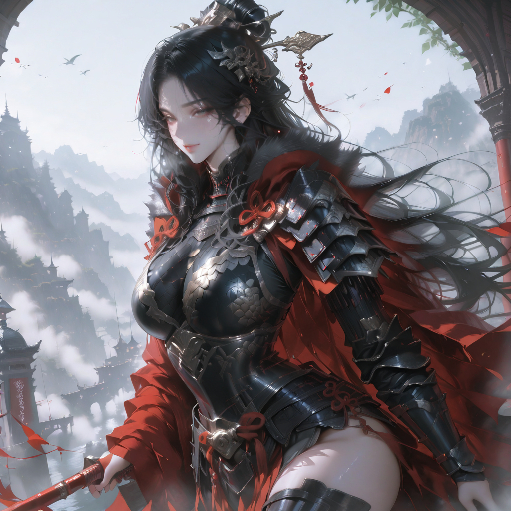 英姿飒爽-pixiv插画-作品交流服务