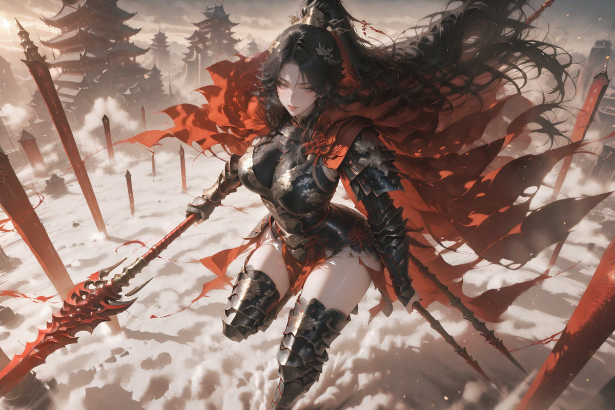 英姿飒爽-pixiv插画-作品交流服务