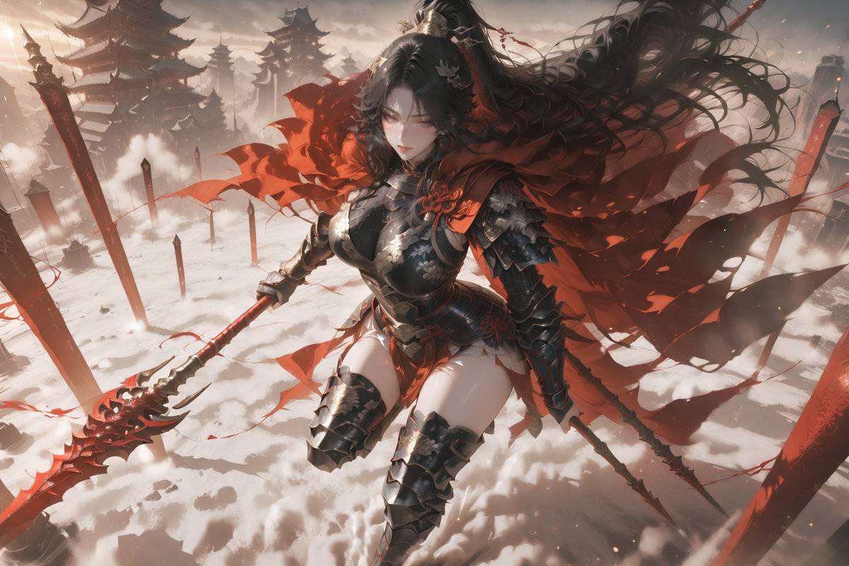 英姿飒爽-pixiv插画-作品交流服务