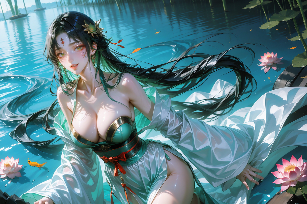 013青蛇结缘-pixiv插画-作品交流服务