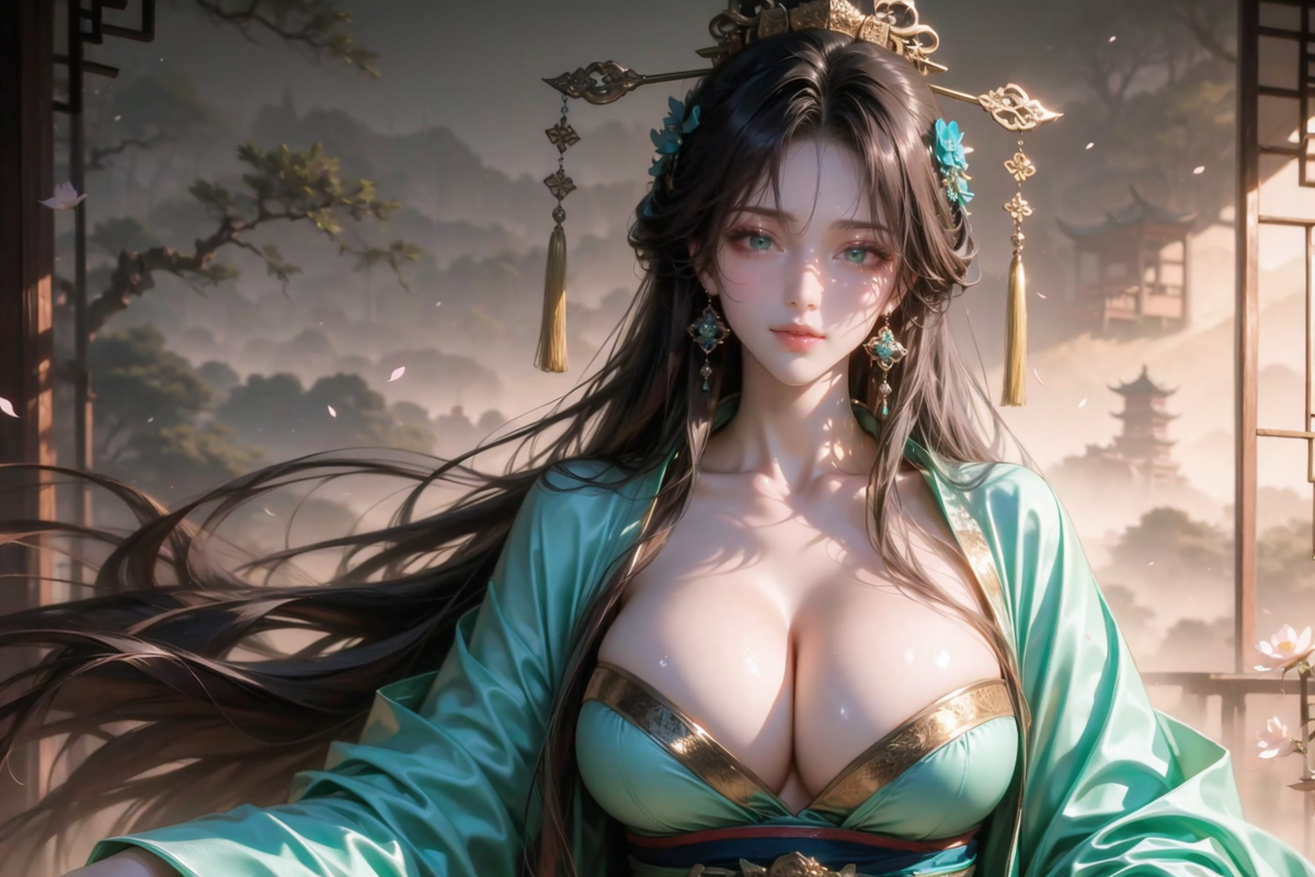 青衣仙-pixiv插画-作品交流服务