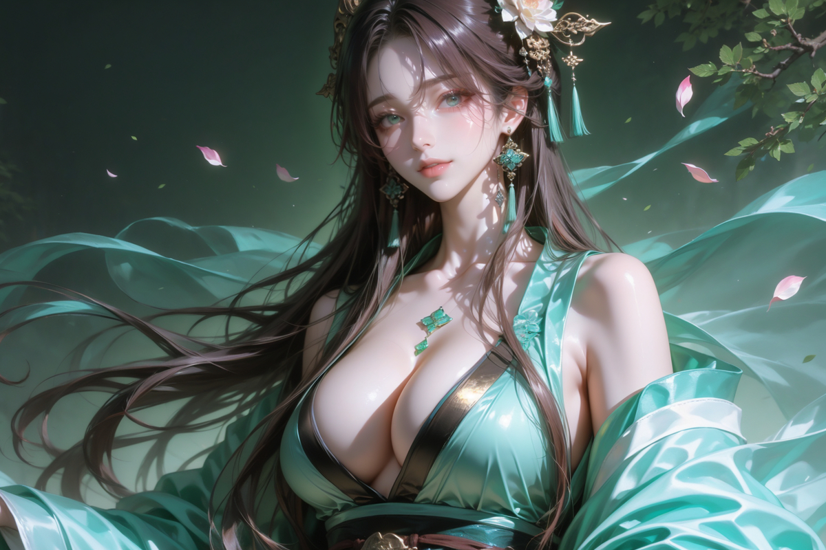 青衣仙-pixiv插画-作品交流服务