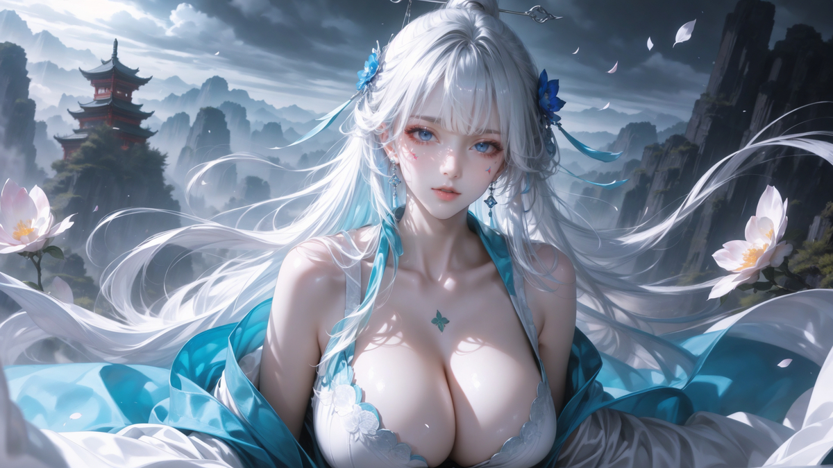 白发仙尊-pixiv插画-作品交流服务