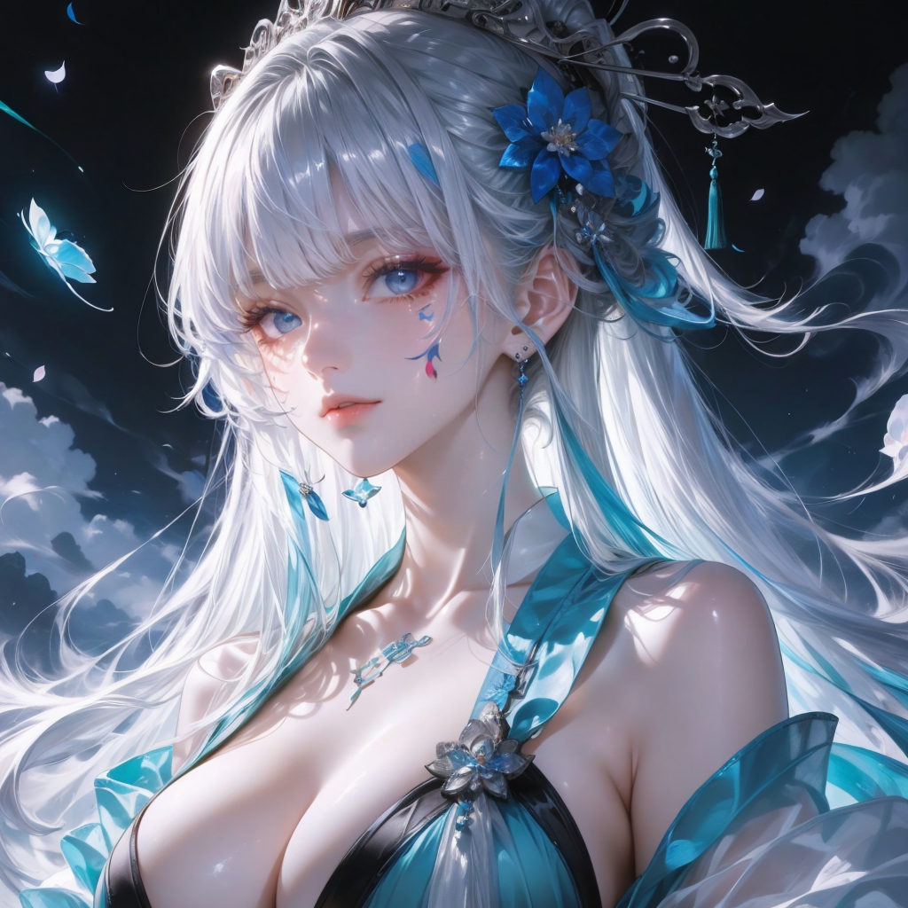 图片[5]-白发仙尊-pixiv插画-作品交流服务