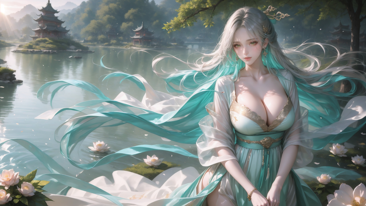 碧水人家绕-pixiv插画-作品交流服务