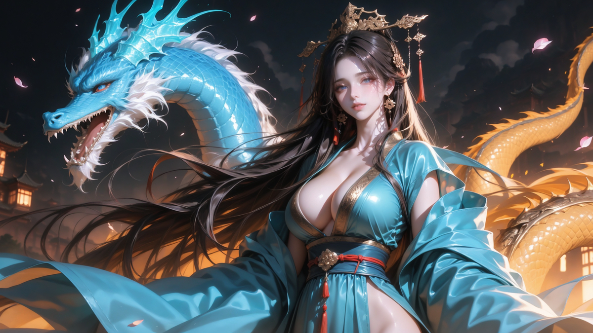 与龙共舞-pixiv插画-作品交流服务