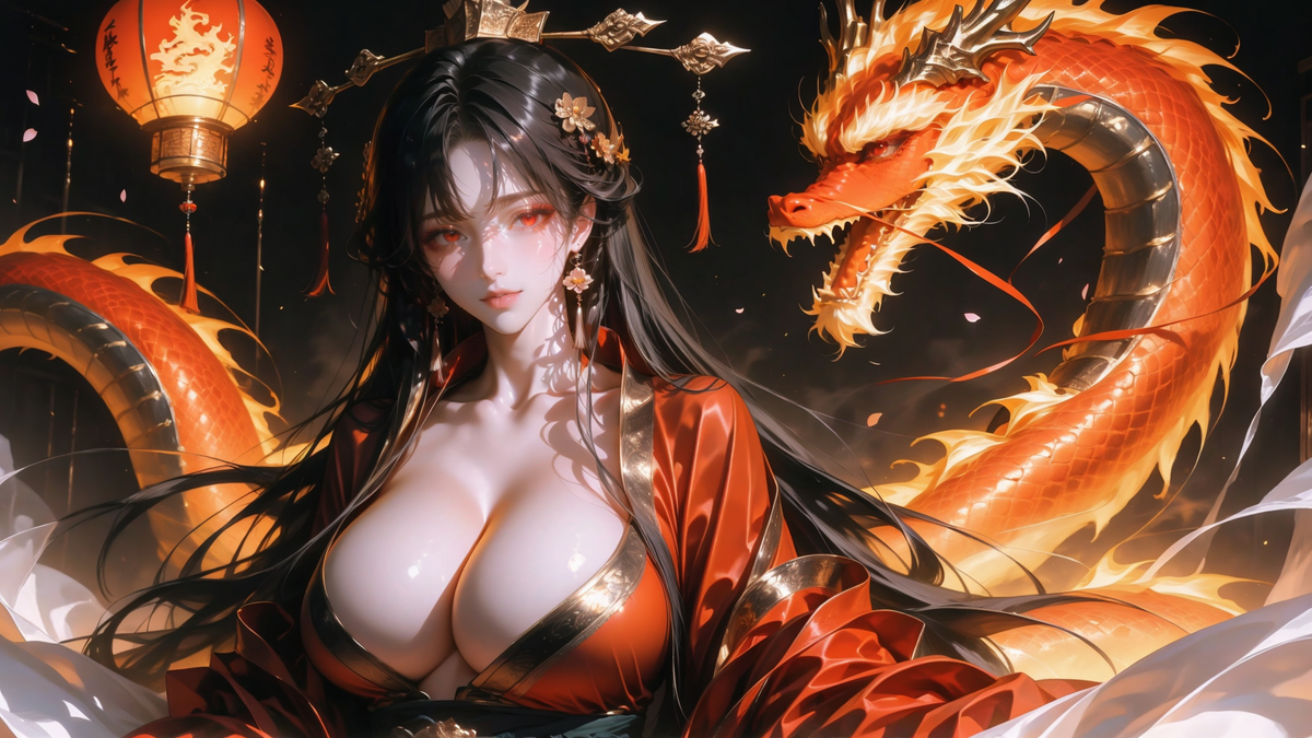 与龙共舞-pixiv插画-作品交流服务