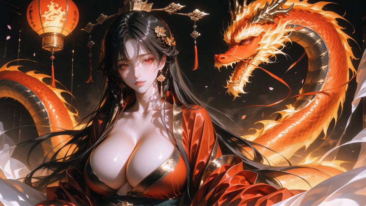 与龙共舞-pixiv插画-作品交流服务