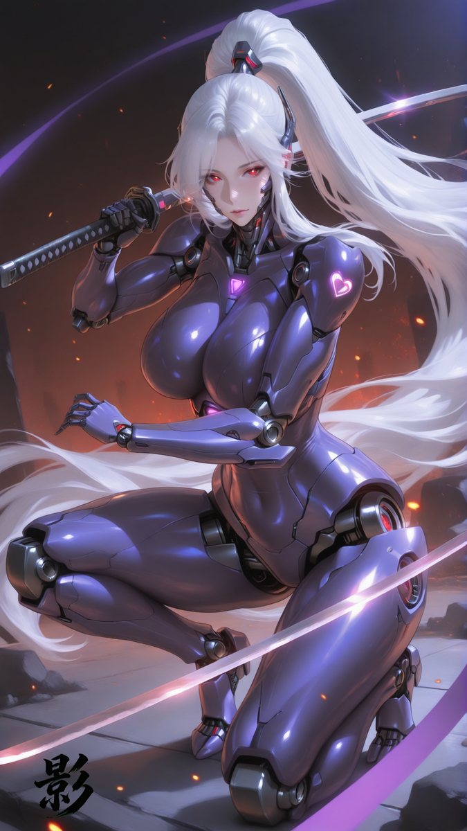 机械少女（剑）-pixiv插画-作品交流服务