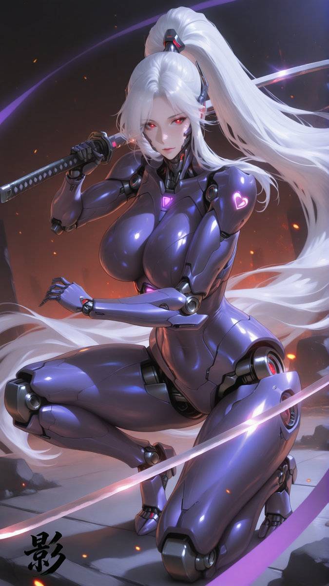 机械少女（剑）-pixiv插画-作品交流服务