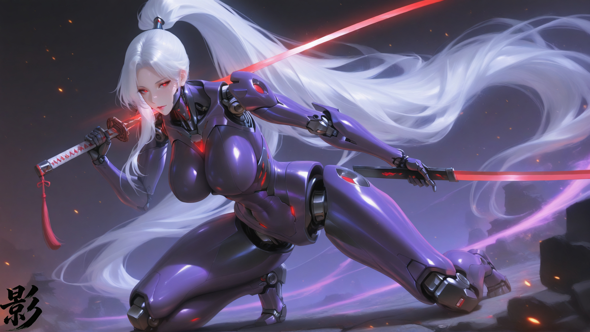机械少女（剑）-pixiv插画-作品交流服务