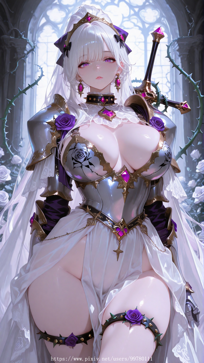 蔷薇骑士-pixiv插画-作品交流服务