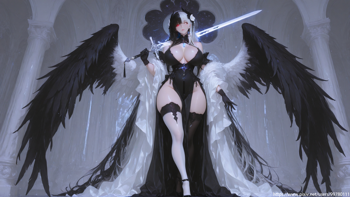 阴阳翼使-pixiv插画-作品交流服务