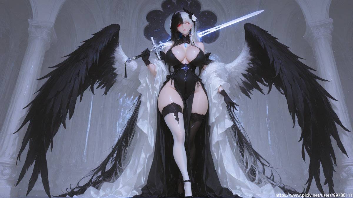 阴阳翼使-pixiv插画-作品交流服务