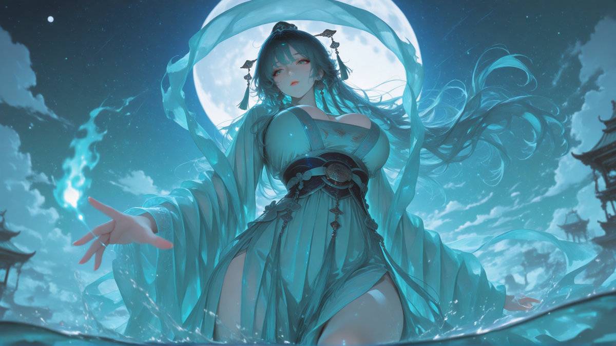图片[5]-青澜锁月，幽荧引梦-pixiv插画-作品交流服务