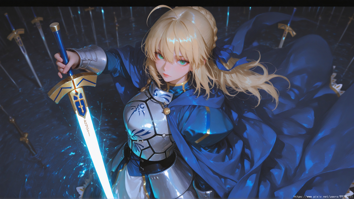 骑士王与胜利誓约-pixiv插画-作品交流服务