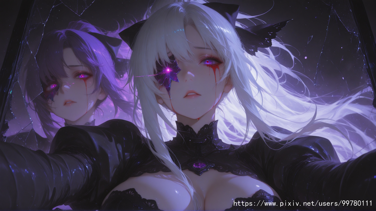 残镜藏魂，晶瞳织妄-pixiv插画-作品交流服务