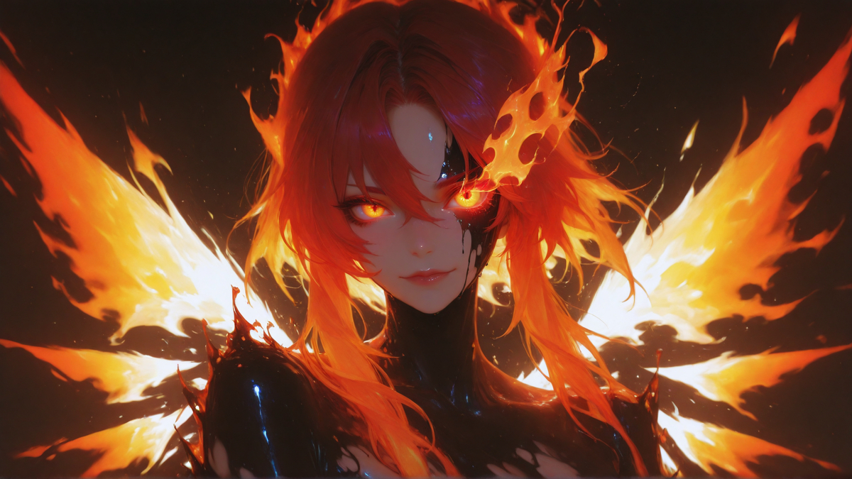 辉光之翼，燃烧之目的凛然凝视-pixiv插画-作品交流服务