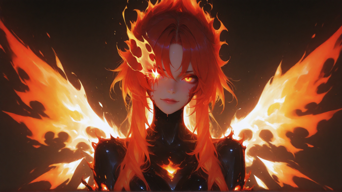 辉光之翼，燃烧之目的凛然凝视-pixiv插画-作品交流服务