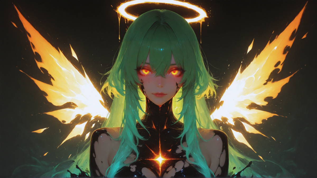 辉光之翼，燃烧之目的凛然凝视-pixiv插画-作品交流服务