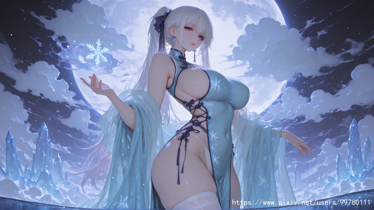 霜与云，佳人循-pixiv插画-作品交流服务