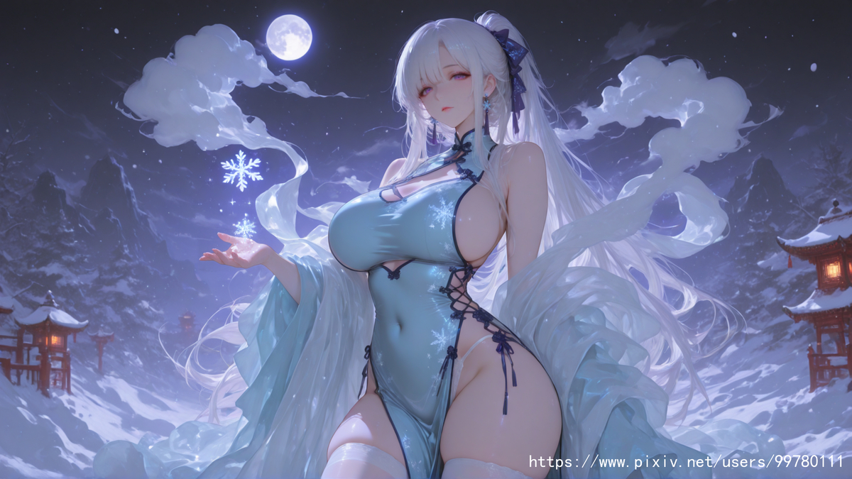 霜与云，佳人循-pixiv插画-作品交流服务