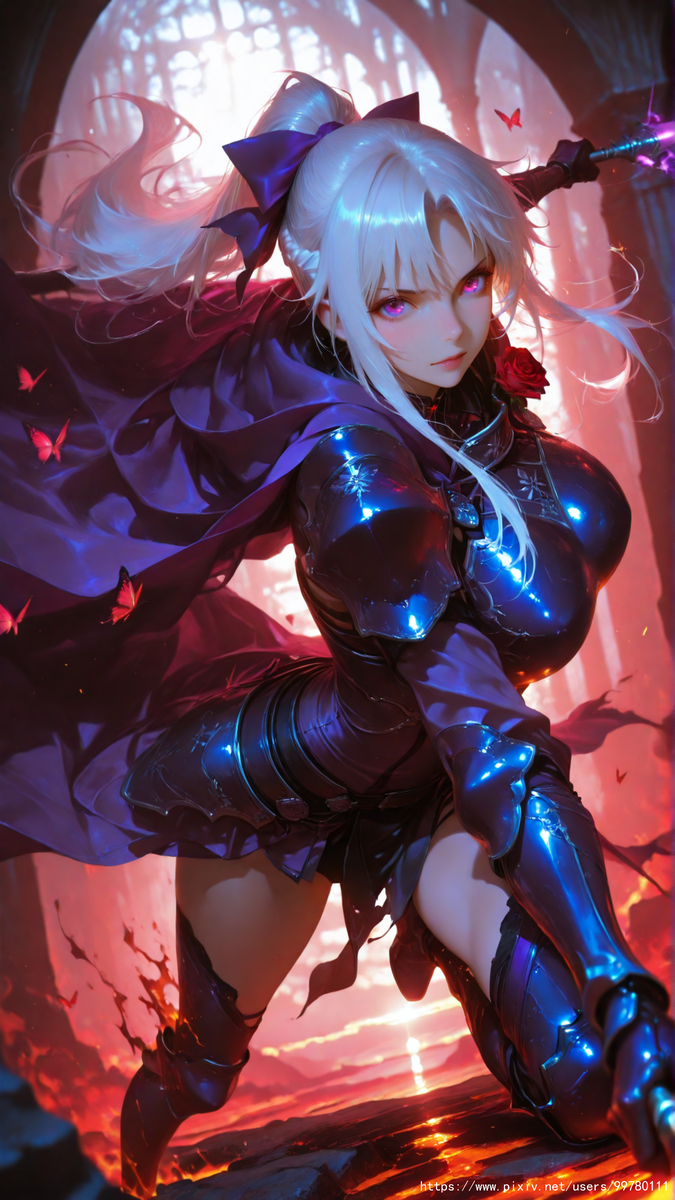 炽燃之誓，击碎熔岩的烬甲蔷薇-pixiv插画-作品交流服务