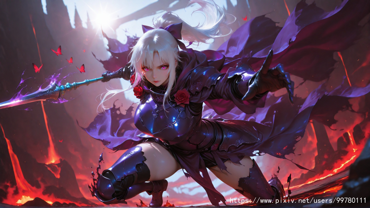 炽燃之誓，击碎熔岩的烬甲蔷薇-pixiv插画-作品交流服务