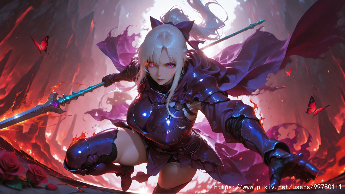 炽燃之誓，击碎熔岩的烬甲蔷薇-pixiv插画-作品交流服务