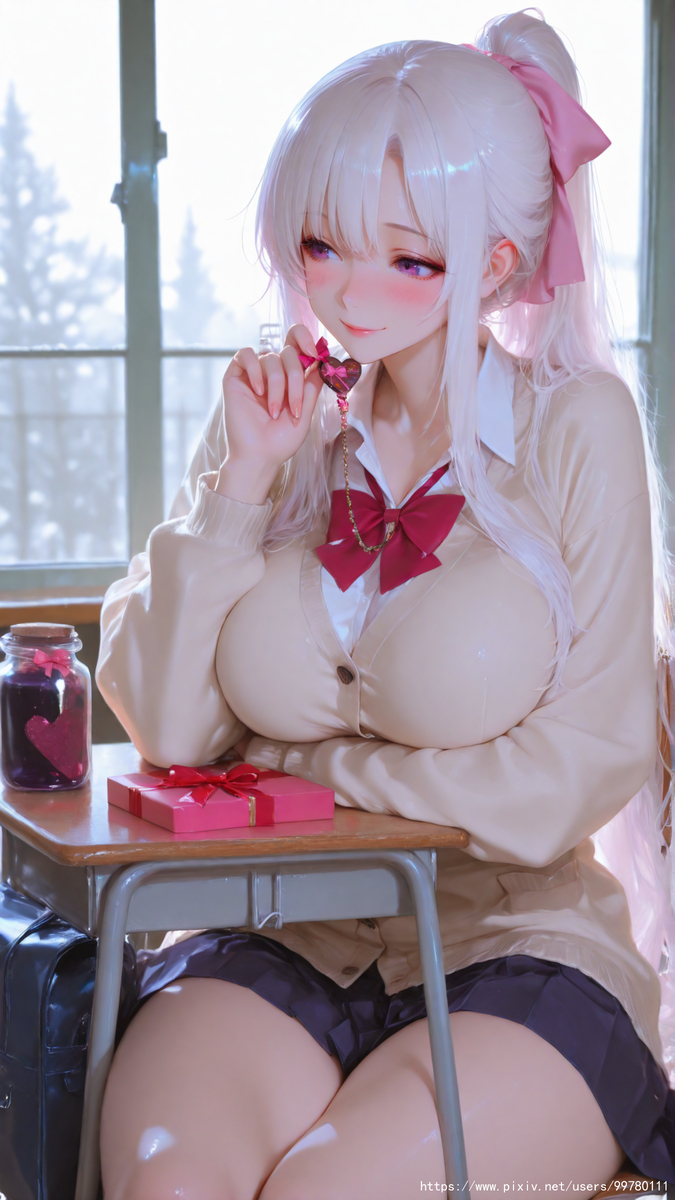 少女怀春，未说出口的心意-pixiv插画-作品交流服务